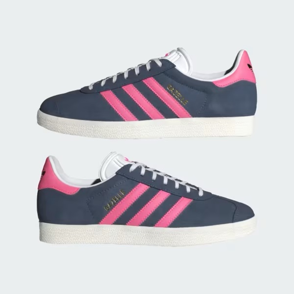 Adidas Blue and Pink Classic Sneakers